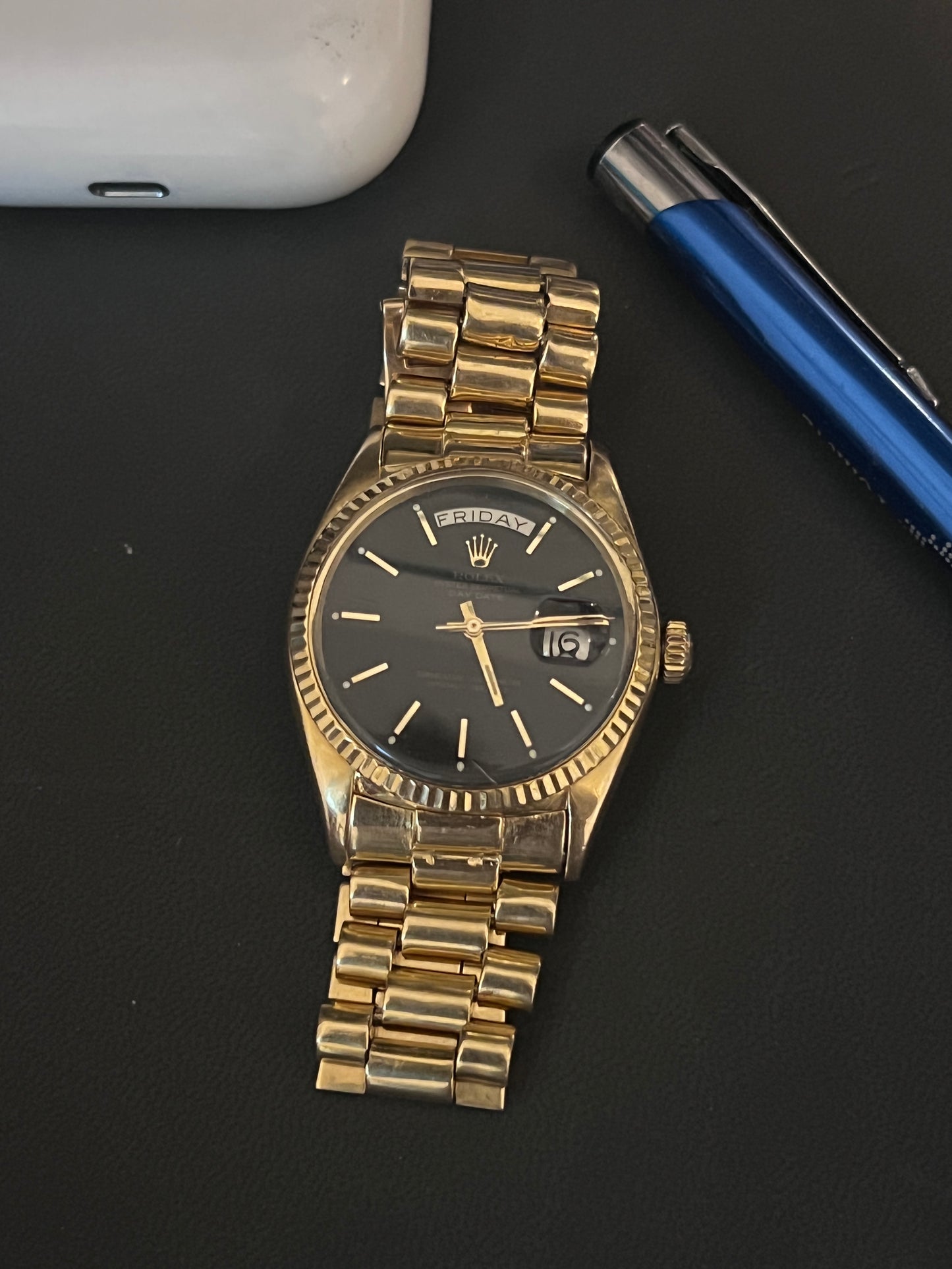 1960’s Rolex Presidential Day Date Ref. 1803 18k Solid Gold